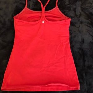 Red lululemon tank top